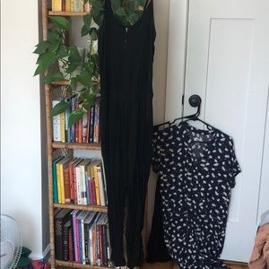 Black spaghetti strap jumpsuit